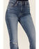 Image #2 - Cleo + Wolf Women's Kirkland Medium Wash High Rise Skinny Bootcut Stretch Denim Jeans, Medium Wash, hi-res