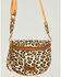Image #2 - Wrangler Women's Boot Barn Exclusive Leopard Print Round Fanny Pack, Brown, hi-res