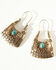 Image #2 - Shyanne Women's Summer Solstice Stamped Statement Earrings, Gold, hi-res