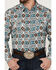 Image #3 - Cody James Men's Great Plains Southwestern Print Long Sleeve Snap Western Shirt, Turquoise, hi-res