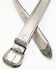 Shyanne Women's Metallic 3-Piece Buckle Belt, Silver, hi-res