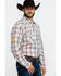 Image #3 - Wrangler 20X Men's Advanced Comfort Orange Plaid Long Sleeve Western Shirt, , hi-res