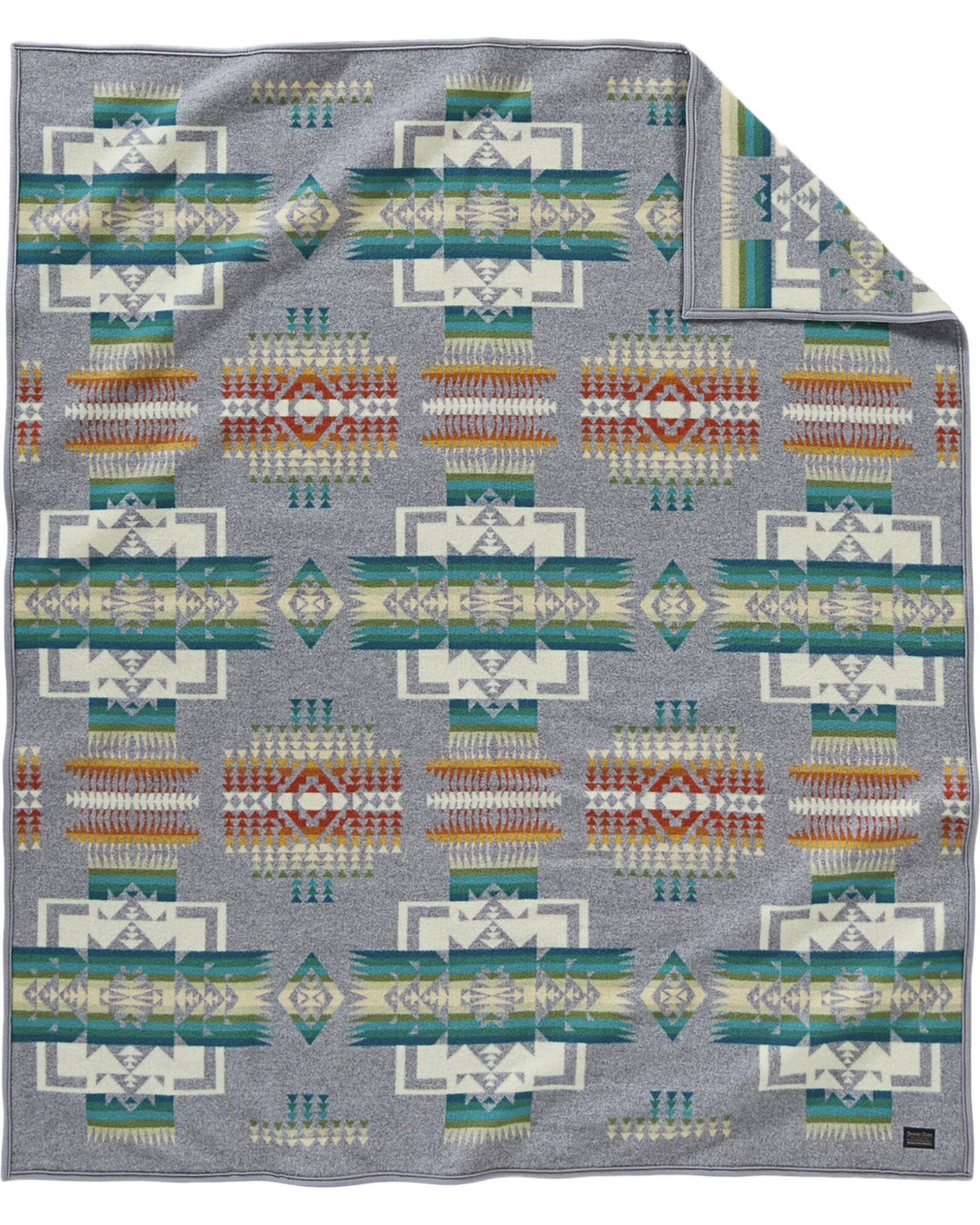 Image #1 - Pendleton Chief Joseph Blanket, Grey, hi-res