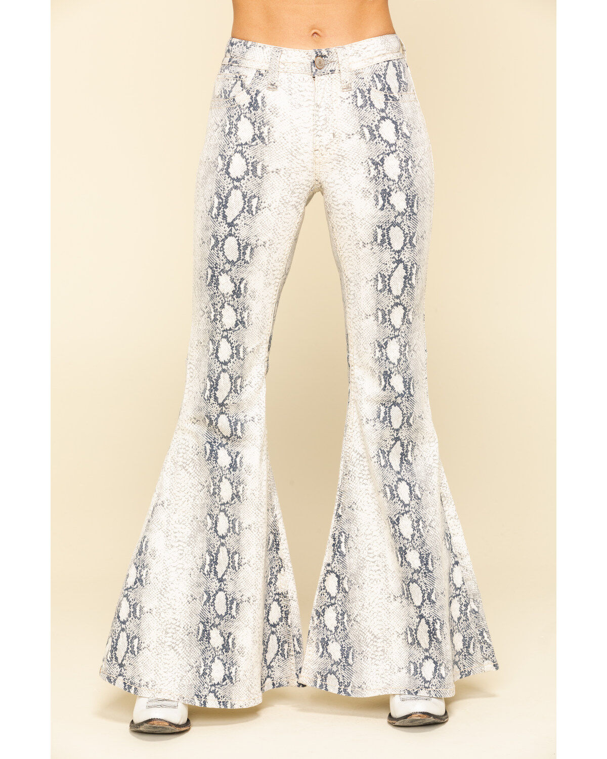 Image #1 - Shyanne Women's Python Print Flare Pants, , hi-res