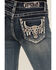 Grace in LA Women's Dark Wash Mid Rise Bootcut Jeans, Dark Wash, hi-res