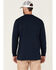 Hawx Men's Solid Navy Forge Long Sleeve Work Pocket T-Shirt , Navy, hi-res