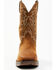 Image #4 - Durango Men's Rebel Pull On Waterproof Work Western Boots - Steel Toe, Brown, hi-res