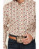 Image #3 - Cody James Men's Kenton Floral Striped Long Sleeve Button-Down Stretch Western Shirt, Cream, hi-res
