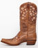 Shyanne Women's Maisie Floral Embroidered Western Leather Boots - Snip Toe, Brown, hi-res