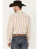 Image #4 - Gibson Men's Old Creek Geo Print Long Sleeve Pearl Snap Western Shirt, White, hi-res