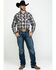 Image #6 - Roper Men's West Made Desert Dobby Plaid Long Sleeve Western Shirt, Multi, hi-res