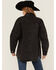 Image #4 - Blue B Women's Dark Wash Western Patchwork Snap Shacket, Charcoal, hi-res