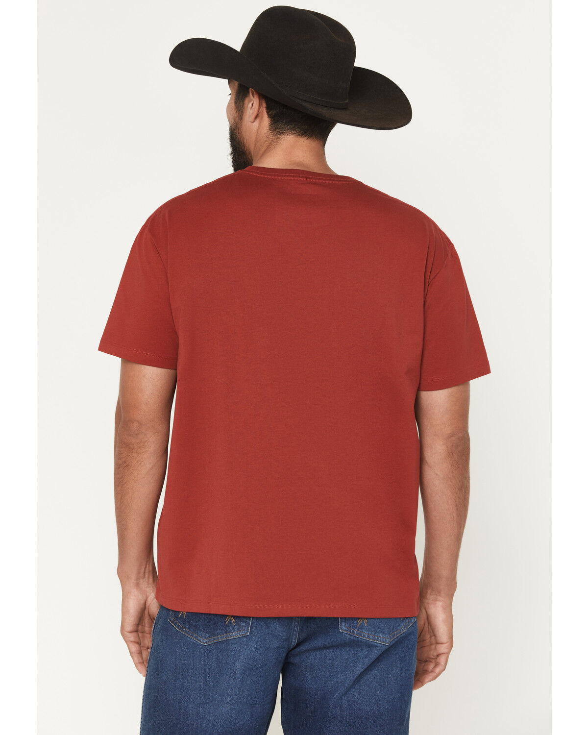 Image #4 - Wrangler X Coors Banquet Men's Chest Logo Short Sleeve Graphic T-Shirt, Red, hi-res