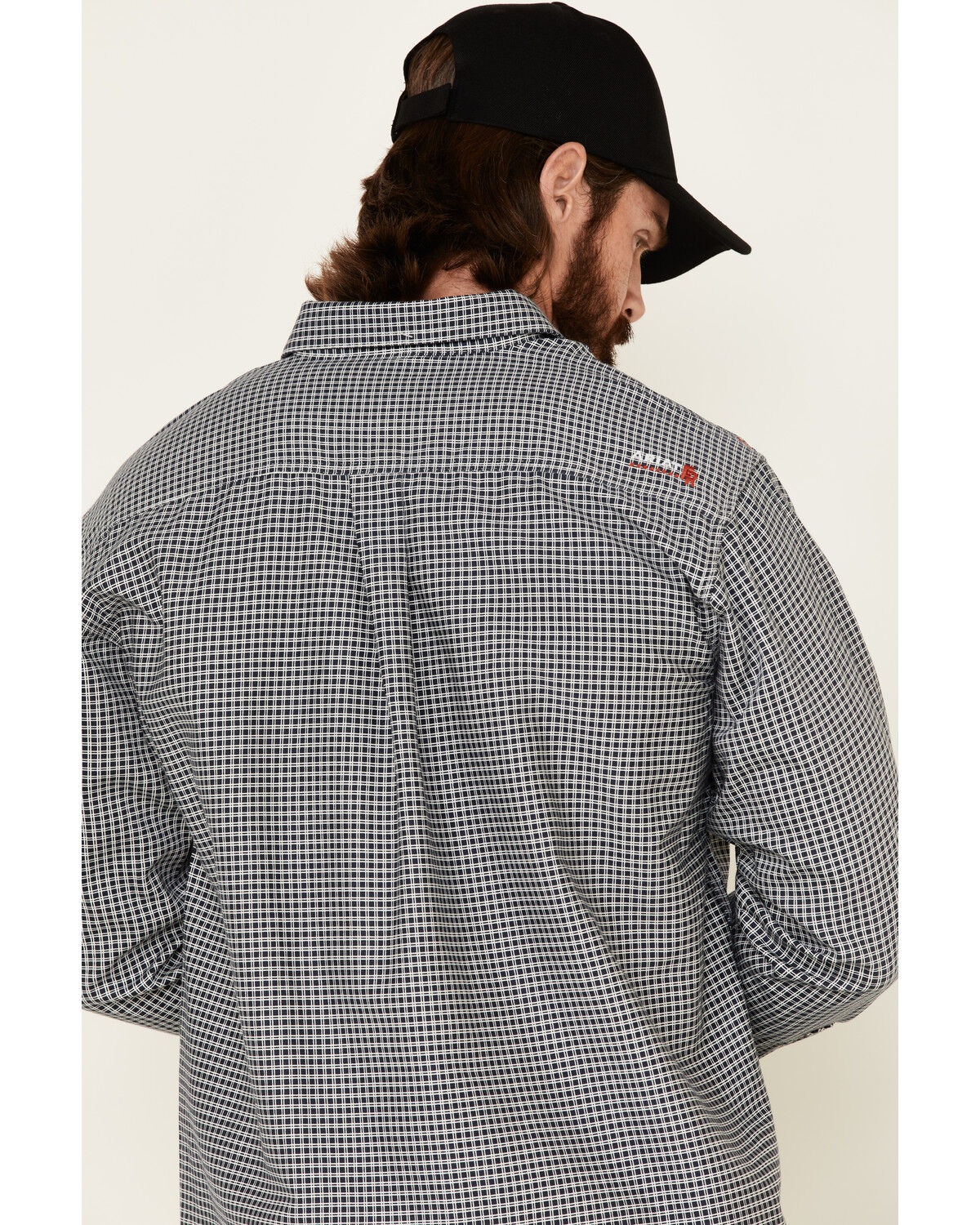 Ariat Men's FR Plaid Print Long Sleeves Button-Down Work Shirt