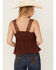Image #4 - Shyanne Women's Lace Trim Cami, Medium Brown, hi-res