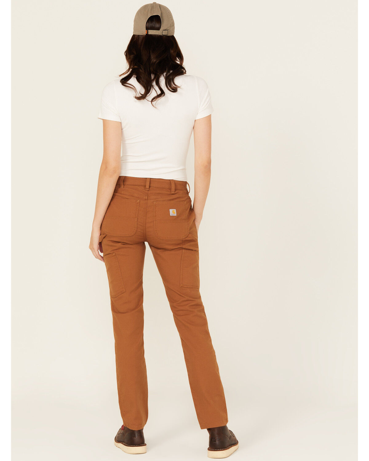 Image #3 - Carhartt Women's Rugged Flex® Relaxed Fit Canvas Work Pants, Brown, hi-res