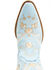 Dingo Women's Primrose Embroidered Leather Western Fashion Booties - Snip Toe , Blue, hi-res