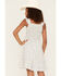 Hayden Girls' Ditsy Floral Print Smocked Dress, Off White, hi-res