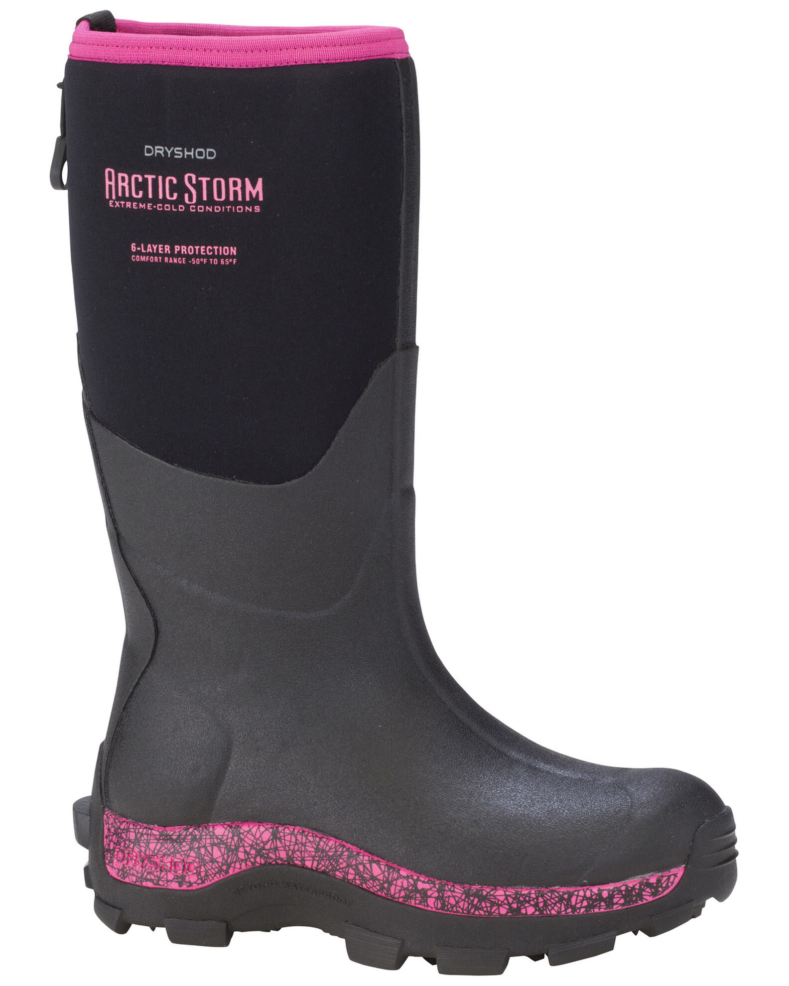 Pink work clearance boots canada