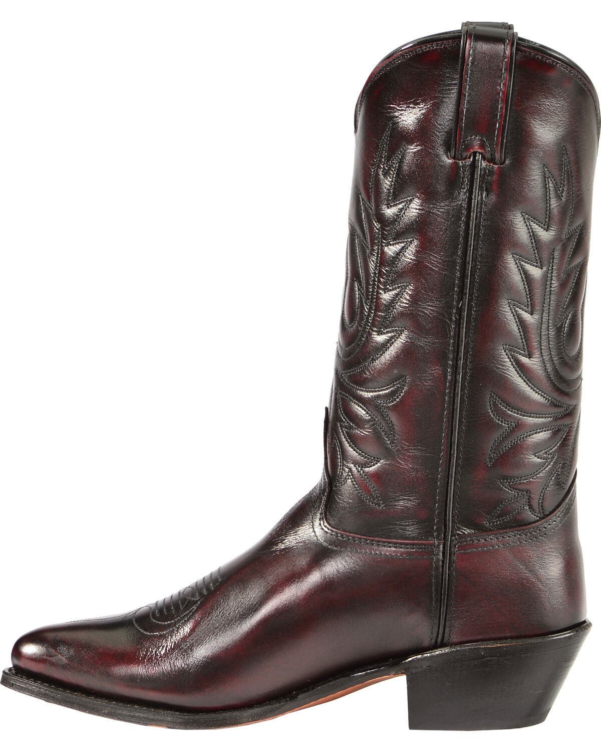 Image #3 - Abilene Men's 12" Western Boots, Black Cherry, hi-res
