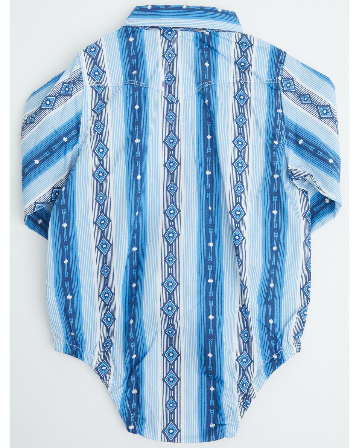 Image #3 - Wrangler Infant Boys' Southwestern Striped Long Sleeve Pearl Snap Onesie, , hi-res