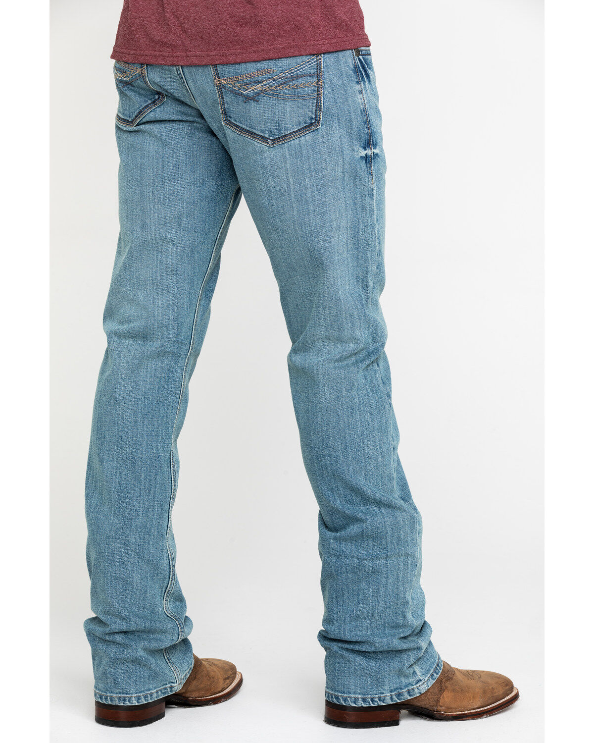 low rise slim bootcut jeans mens