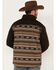 Cinch Men's Color-Block Southwestern Print Logo Zip-Front Softshell Jacket , Brown, hi-res