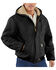 Carhartt Men's FR Duck Active Hooded Jacket - Big & Tall, Black, hi-res