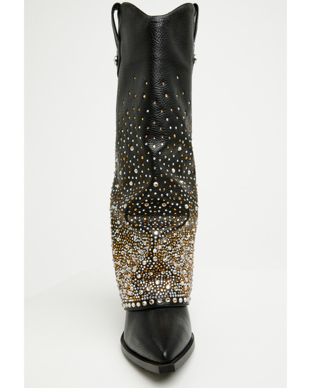Image #4 - Azalea Wang Women's Beth Rhinestone Tall Fashion Boots - Snip Toe, Black, hi-res