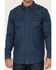 Image #3 - Cody James Men's FR Houndstooth Check Long Sleeve Snap Work Shirt, Medium Blue, hi-res