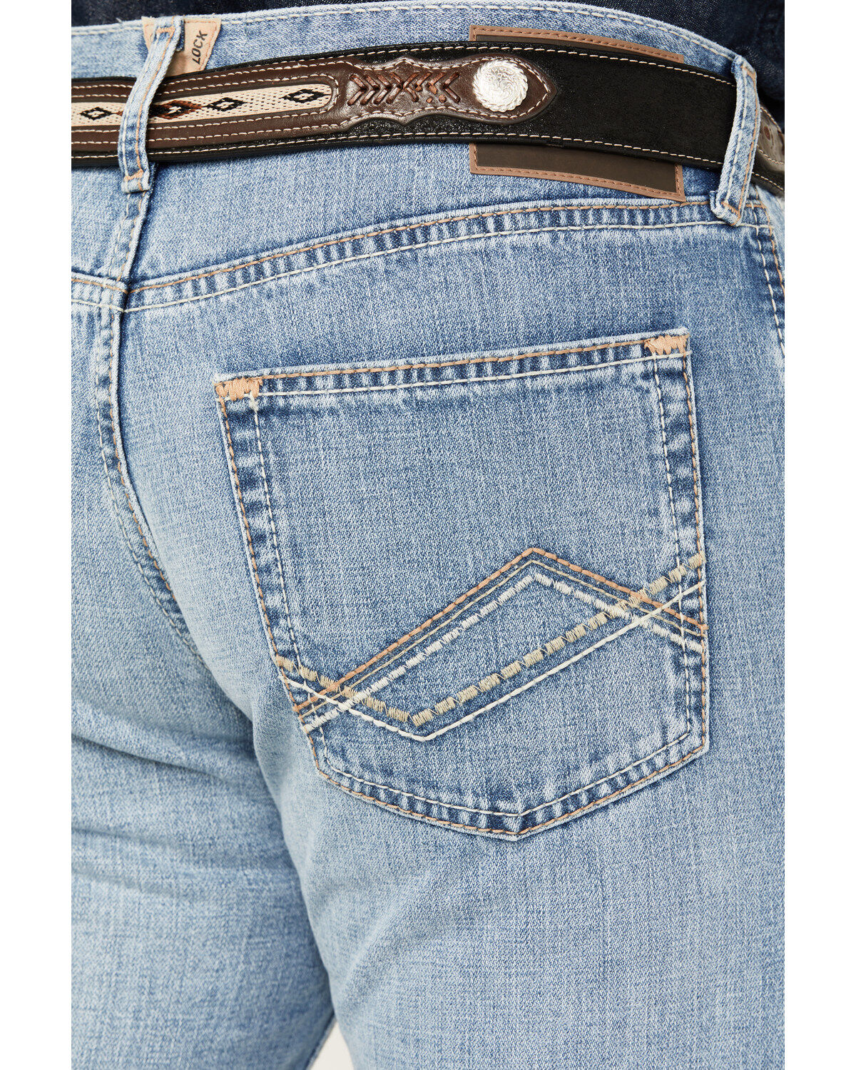 Product Name:  Ariat Men's M5 Hartley Waco Light Wash Straight Rigid Jeans