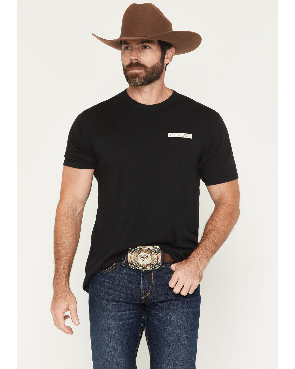 Image #2 - Ariat Men's Grateful Muertos Short Sleeve Graphic T-Shirt, Black, hi-res