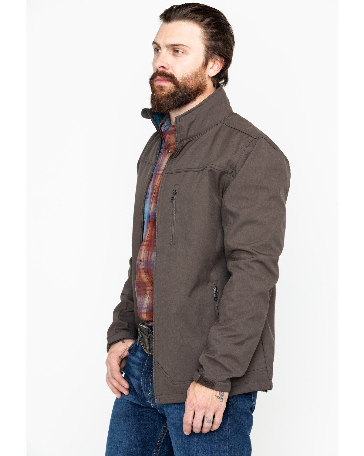 Image #5 - Cody James Core Men's Poly Zip-Up Steamboat Softshell Jacket, , hi-res