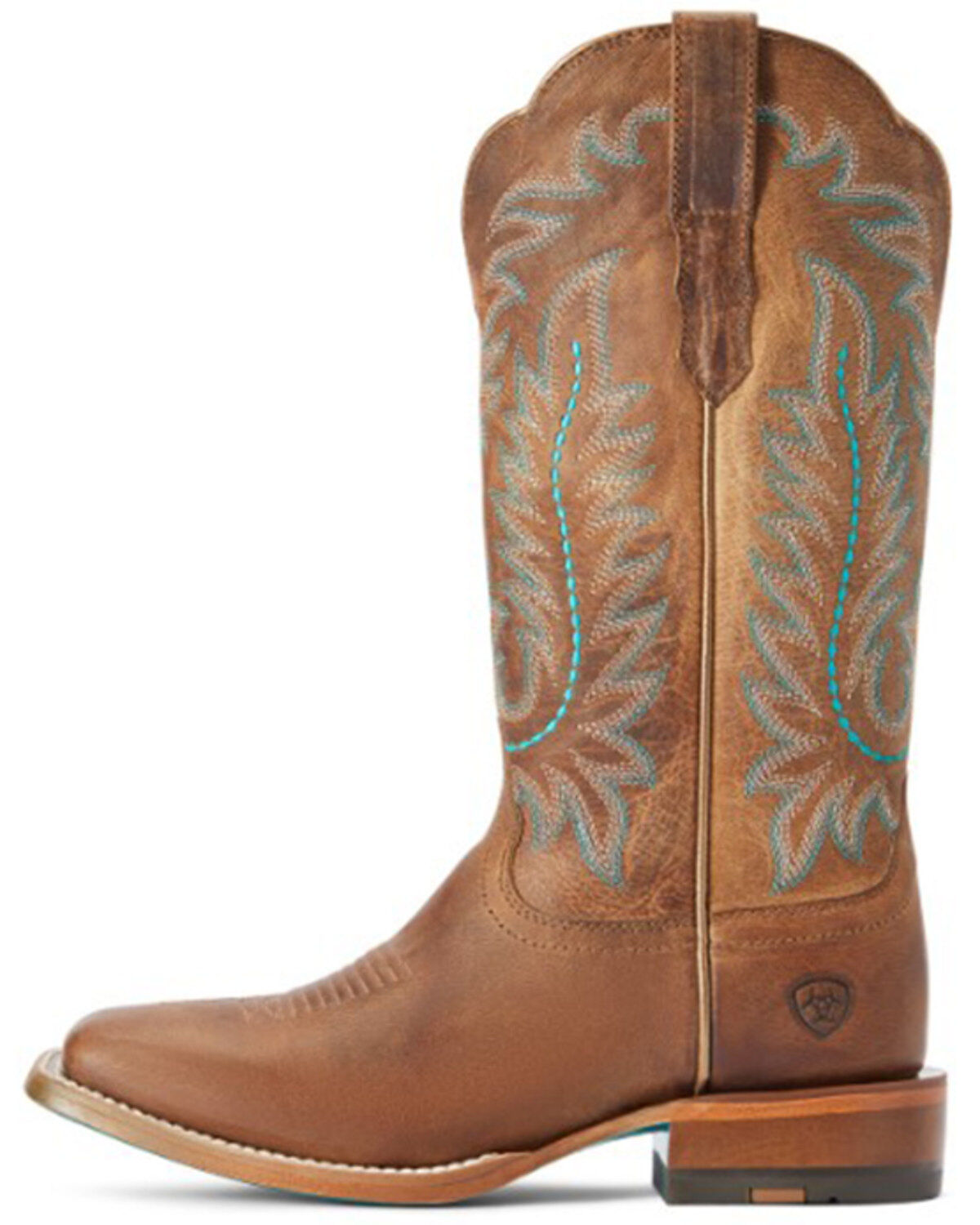 Image #2 - Ariat Women's Frontier Tilly TEK Step Western Boots - Broad Square Toe, Tan, hi-res