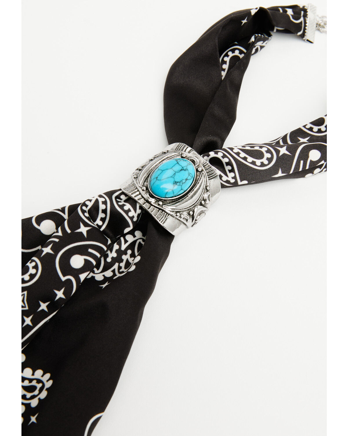 Image #3 - Idyllwind Women's Sussex Chain Fringe Bandana Necklace, Black, hi-res
