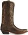 Image #2 - Old West Women's Distressed Leather Western Boots  - Snip Toe, , hi-res