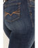 Ariat Women's Medium Wash Mid Rise Alana Slim Wide Trouser Jeans - Plus, Blue, hi-res