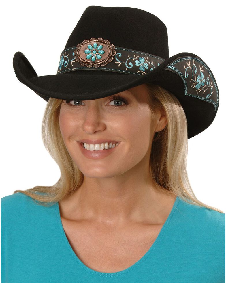 Bullhide All For Good Wool Cowboy Hat, Black, hi-res