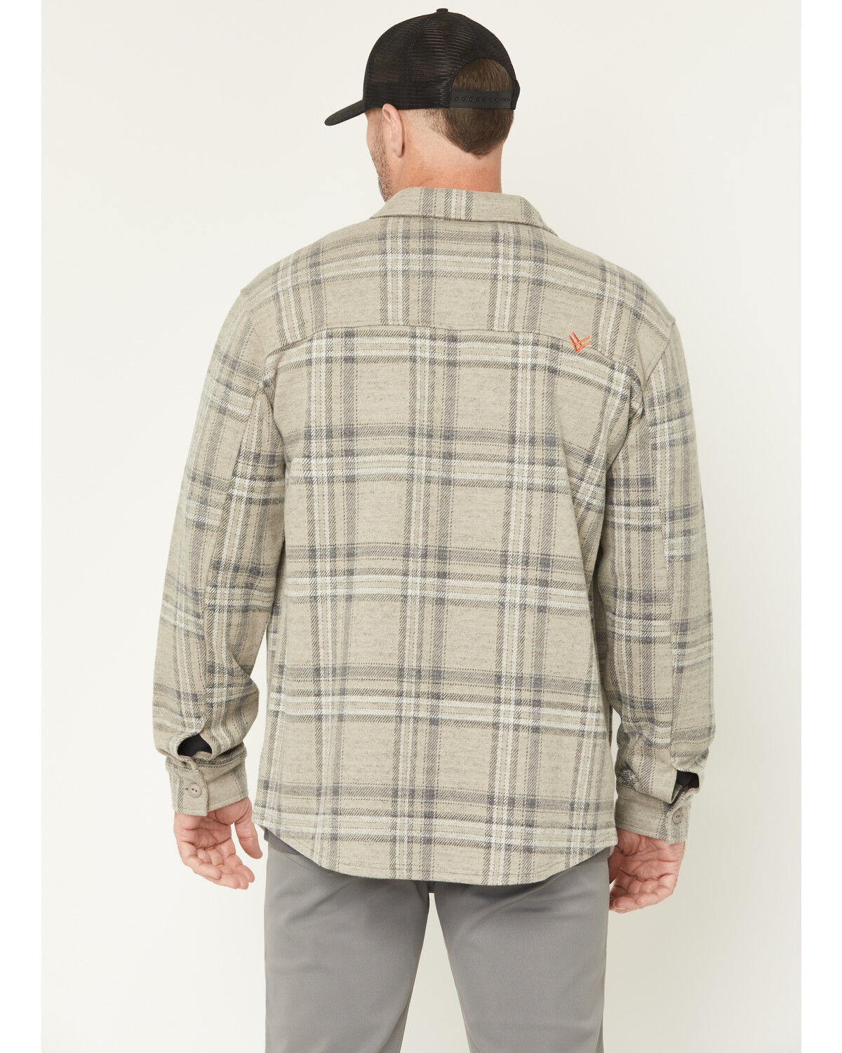 Image #4 - Hawx Men's Gritstone Plaid Print Button-Down Shirt Jacket, Tan, hi-res