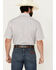Image #4 - Panhandle Men's Serape Striped Short Sleeve Pearl Snap Western Shirt, Cream, hi-res