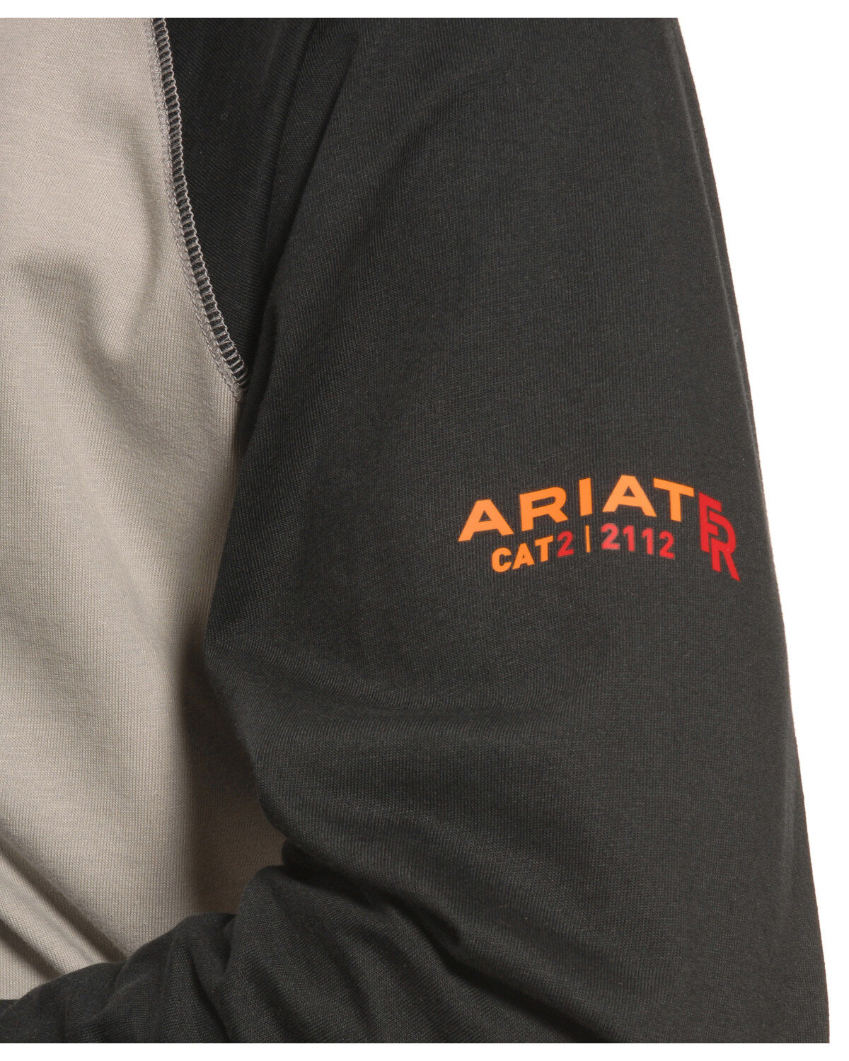 Image #3 - Ariat Men's FR Long Sleeve Baseball Work T-Shirt, Black, hi-res