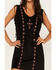 Image #3 - Idyllwind Women's Central Pike Fringe Embroidered Dress, Black, hi-res
