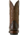 Image #5 - Ariat Men's Classic Cash Exotic Ostrich Western Boots - Broad Square Toe, Brown, hi-res