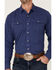 Image #3 - Ariat Men's Solid Teal Jurlington Retro Long Sleeve Pearl Snap Western Shirt, Blue, hi-res