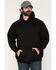 Image #1 - Forge Workwear Men's FR Solid Work Hooded Sweatshirt, Black, hi-res