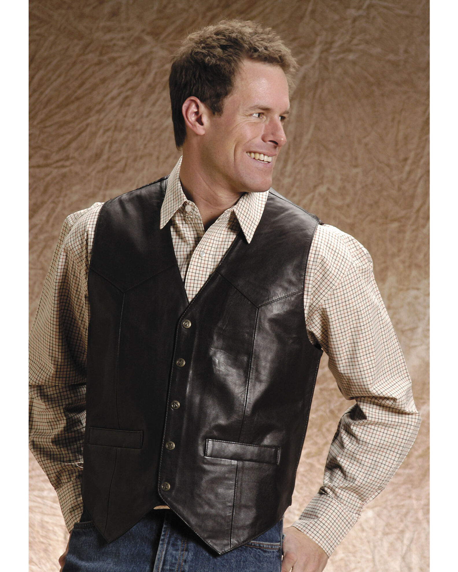 Mens western best sale vests tall