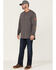 Hawx Men's FR Logo Long Sleeve Work T-Shirt - Tall , Charcoal, hi-res