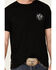 Howitzer Men's American Patriot Sons Of Liberty Graphic Short Sleeve T-Shirt , Black, hi-res