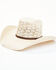 Image #1 - Serratelli Natural Laredo Hexagon Wheat Brick Shantung Straw Western Hat, , hi-res