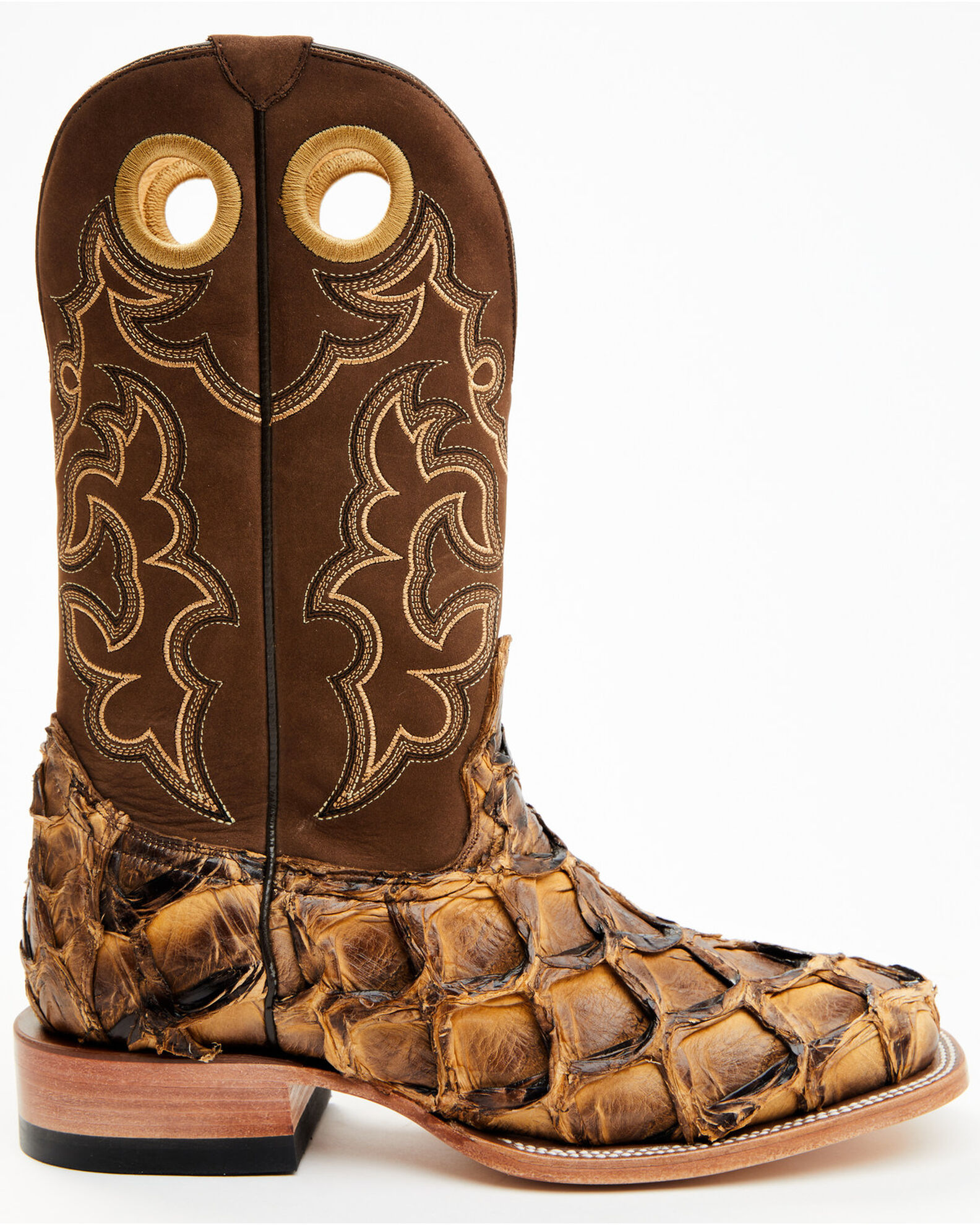 Cody James Men s Exotic Pirarucu Western Boots Broad Square Toe Boot Barn